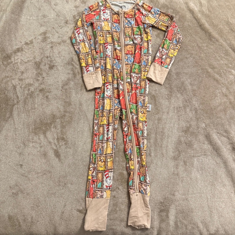 Bamboo Bliss Kids 4T Storybook Characters Bamboo Viscose Zippy Pajama Romper